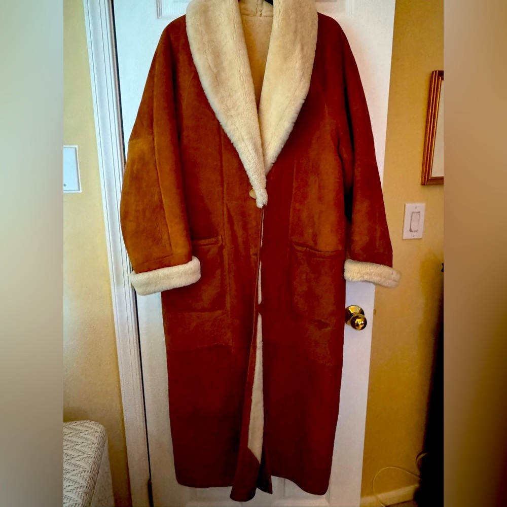 Tarnapol’s full length shearling coat Size M